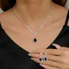 Conjunto de Colar e Pulseira de Joias para Noiva Strass Zircônia Vestido de Casamento Acessórios de Casamento Femininos Conjunto de Duas Peças de Alta Qualidade