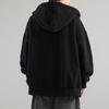 Sudadera tipo cárdigan chaqueta gris oscuro para hombre 2026 Nueva marca moderna de primavera y otoño Ropa para hombre Ropa holgada de forro polar para estudiante