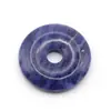 Colgante de Hebilla de Seguridad Nostálgica de 30 mm Piedra Natural Cristal Ágata Multicolor Accesorios Colgantes para Joyería Ropa DIY