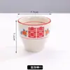 Culinária de Hunan Culinária do Norte Louça de Cerâmica Pintada à Mão Bancada de Restaurante de Terra Prato de Óleo para Panela Quente de Quatro Peças Tigela de Jantar
