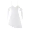 Vestido Corto Blanco con Cinta Marca Z, Dulce y Fresco Estilo Hada Cuadros Sexy Transparente Retro Francés Vestido de Tirantes Espagueti Za