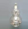 Botella de Vidrio Forma de Calabaza 500ml Botella de Vino Botella de Té de Leche Taza para Bebidas Doble Calabaza Botella de Vidrio Transparente