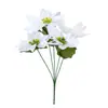 Ramos de Flores de Terciopelo de Flor de Pascua Navideña Más Vendidos Transfronterizos para Decoración de Escenas Navideñas, Flores Artificiales para Árbol de Navidad al por Mayor