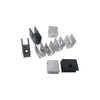 30304040 Marco de Perfil de Aluminio Tablero de Capa Vidrio Acrílico Tablero de PVC Sujetadores Clips de Aluminio Fijos