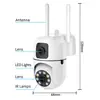 Câmera Wifi Sem Fio Transfronteiriça Monitoramento Inteligente Câmera com Suporte Binocular Interfone Remoto por Celular 360 Graus