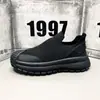 2026 Zapatos Deportivos Transpirables para Hombre Versátiles Negro Guerrero Lona Suela Gruesa Tenis Casuales Zapatos de Papá de Moda para Hombre