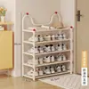 Zapatero para entrada de casa, zapatero simple de múltiples capas, estante de almacenamiento de zapatos para apartamentos de alquiler, estante para entrada de dormitorio