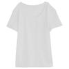 Playera de Manga Corta Transfronteriza para Mujer con Escote Grande Verano 2025 Delgada Ajustada Versátil Casual Suelta Camiseta Básica
