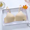 Popular Francés Simple Británico Hielo Seda Sujetador Una Pieza Copa Gruesa Chica Push-Up Sin Aros Ropa Interior Fabricante Mayorista