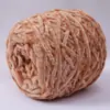 Bola de lana de terciopelo dorado, chenilla, hecha a mano, bufanda tejida, hilo grueso, material de oso violento, bolsa, zapatillas de ganchillo