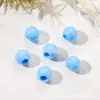 Contas Redondas de Cor Sólida com Furo Grande Cor de Primavera 10mm Contas de Acrílico Material para Miçangas DIY Artesanal Infantil Abertura 4.0mm
