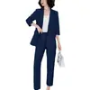 Conjunto de Traje para Mujer 2026 Verano Nueva Moda Elegante Profesional Atuendo Chic Casual Blazer Dos Piezas Tendencia