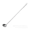 Cuchara de Acero Inoxidable Extra Larga con Mango de Calabaza Espesorado para Mesa, Cuchara Mezcladora, Cuchara para Salsa, Cuchara Medidora de Aceite con Mango Largo, Cuchara para Condimentos del Hogar