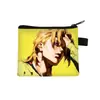 Nuevo Monedero de Jojo's Bizarre Adventure Bolsa para Monedas con Cremallera de Dibujos Animados Linda Bolsa Pequeña de Almacenamiento para Estudiantes Venta al por Mayor