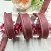En stock 1cm tela de color banda para cinturón de madre tira para envolver cuerda enrollable funda de almohada colcha zapatos y sombreros para visita a domicilio accesorios de ropa cincha
