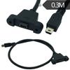 Cabo defletor fixo com parafusos Cabo de carregamento de dados de extensão USB MINI Porta T macho e fêmea 0.3