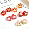 Lindo Parche de Frutas y Animales de Hielo Transparente Patchwork Uva Durazno Accesorios de Pegatinas de Resina para Charms de Zapatos Crocs DIY