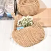 Cesta de Frutas para Almacenamiento de Verduras Montada en Pared Transfronteriza Red de Bolsa de Red Forma de Gota de Agua Colgante de Pared Tejida con Cuerda de Algodón Hecha a Mano Colgante de Pared