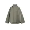 Chaqueta Sumeihui estilo TOT de silueta holgada con mangas de murciélago y cuello alto 26 nuevo para principios de otoño, gabardina fina de trabajo