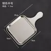 Prato Quadrado Criativo de Aço Inoxidável Estilo Coreano, Prato para Bife Estilo Ocidental, Prato Dourado Plano para Churrasco, Bandeja, Prato para Lanches, Prato de Jantar