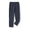 Pantalones de Estuche Suave Forrados de Polar Rectos Tricolor 5783