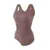 Modelador de Roupa Íntima com Botões Estilo Europeu e Americano para Mulheres, Levanta Bumbum, Controle Dupla Camada da Barriga, Estilo Triângulo, Abertura na Virilha, Levanta Quadril, Afina a Cintura, Reduzidor de Barriga