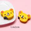 Urso de desenho animado de resina biscoito comida e brincar Patch de animal Material de cola de creme DIY grampo de cabelo diy acessórios de papelaria