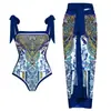 Traje de Baño Conservador Conjunto Europeo y Americano 2025 Cubre Vientre Delgado Vacaciones Playa Aguas Termales Bikini Conjunto Retro Francés