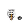 Estilo chinês de metal panda broche cartoon animal bonito Pinguim urso dinossauro crachá estudante saco pin