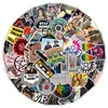 50 Pegatinas de Graffiti de Series de TV Americanas Sin Repetir para Carrocería de Coche, Computadora, Patineta, Pegatinas Impermeables de Dibujos Animados, Calcomanías de Series de TV Americanas al por Mayor