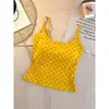 Estilo Menina Picante Pele Amarela Clareadora Bolinhas Alças de Sutiã Fixas Almofadas de Peito Camisolete Regata Feminino Verão Emagrecimento Valorizadora Roupa Íntima Top