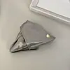 Pinza para el cabello triangular de tela con lunares estilo Hepburn francés, Pasador de moda y elegante para la parte trasera de la cabeza, Accesorio para el cabello