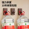 Gancho de Nogal Negro Sin Agujeros Detrás de la Pared Entrada de Puerta Gancho Adhesivo para Abrigos y Sombreros Almacenamiento de Toallas y Bandas para el Cabello Gancho para Ropa
