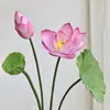 Flor de Lótus Impressa em 3D Flor de Lótus Simulada Lótus Chinês Vagem de Lótus Folha de Lótus Decoração de Paisagismo Ornamento Ornamento para Salão Budista Transmissão ao Vivo Dropshipping