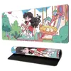 Mouse Pad Bonito de Anime com Borda Travada, Mouse Pad de Tecido Grande, Mouse Pad para Laptop, Mouse Pad de E-Sports, Mouse Pad para Teclado de Mesa