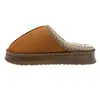 Pantuflas gruesas, cálidas, forradas de gamuza para mujer y hombre, para usar en interiores y exteriores en otoño e invierno