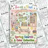 Compra directa transfronteriza de 10 hojas/paquete de pósteres para colorear de jardín de primavera, diversión cognitiva, papel para dibujar interactivo de iluminación hecho a mano