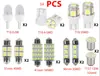 Juego combinado de LED para coche 14 28 42 piezas T10 luz de posición doble punta luz de lectura luz de matrícula Interior