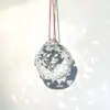 Cortina de Cuentas de Cristal K9 de 30 mm Cortina de Puerta Accesorios de Iluminación Colgante de Bola de Cristal Transparente Amatista Cristal Blanco Cristal Púrpura