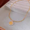 Nuevo Collar de Flor de Candado de Paz Estilo Chino Tendencia Nacional Lujo Ligero Retro Cadena para Suéter Nicho de Gama Alta Versátil Collar Venta al por Mayor