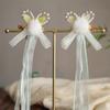 Accesorios para el cabello antiguos para niños, lindo conejo estilo chino, borla de mediados de otoño, tarjeta para el cabello, disfraz antiguo, par de pinzas, disco para el cabello Hanfu, tocado