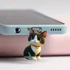Tapón de polvo para teléfono móvil 2D, colgante acrílico de gatito transfronterizo, colgante de Tipo C enojado, artículo de venta caliente, otros productos africanos