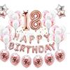 Em Estoque Amazon 1-90 Anos Número + Feliz Aniversário Balões de Aniversário Multicoloridos Disponíveis para Entrega Imediata
