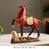 Enfeites de Cavalo de Bronze para Interior de Casa, Artesanato Criativo para Sucesso Imediato, Sala de Estar, Cavalo Alto, Decoração de Escritório