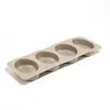 Molde de Silicona Cuadrado Ovalado Brillante de 4 Enlaces para Jabón, Mousse, Pastel, Gelatina, Horneado, Jabón Artesanal