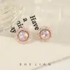 """Tejedor de Sueños del Jardín" Pendientes de Cristal Hechos a Mano Frescos y Dulces Estilo Bosque Versátiles Elegantes Pendientes Pendientes de Personalidad Venta al por Mayor"""