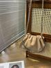 Bolso de nube plisado de nicho, bolso de axila para mujer, nuevo bolso de hombro de cuero suave para uso diario, bolso de mensajero portátil, bolso retro.