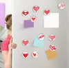 Aliexpress Amazon Fabricante En Stock Simple Variedad de Corazón Rojo Imán Magnético para Refrigerador Parche de Vidrio Dropshipping