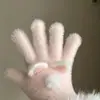 Guantes de Orejas de Gato, Guantes de Ciclismo Engrosados Tridimensionales, Guantes Cálidos y a Prueba de Frío para el Trabajo, la Escuela y los Viajes Diarios, Guantes de Dedos Completos