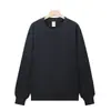 Sudadera Redonda de Algodón Chino y Forro Polar Zorro Plateado de Otoño e Invierno, Camiseta Básica de Manga Larga, Sudadera de Forro Polar Lisa para Hombre